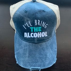 Embroidered SnapBack hat- distressed finish